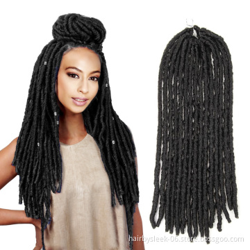 Faux Locs Soft Dreads synthetic ombre marley hair braid Afro Kinky Curly Synthetic Braiding Hair Crochet Braid
